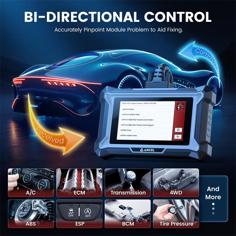 Диагностический инструмент ancel DS160 OBDII - Версия для обслуживания всех систем автомобиля