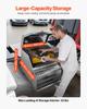 Semi-Truck Step Tool Box, 610 x 695 x 645 mm Heavy Duty Aluminum Toolbox Side Mount, Waterproof Side Storage Saddle Step Box with T-Handle Lock & Keys