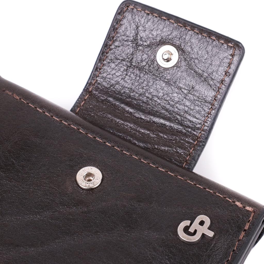 Luxury Wallet with Many Compartments Made of High-quality Genuine Leather GRANDE PELLE Wallet 22574 Brown