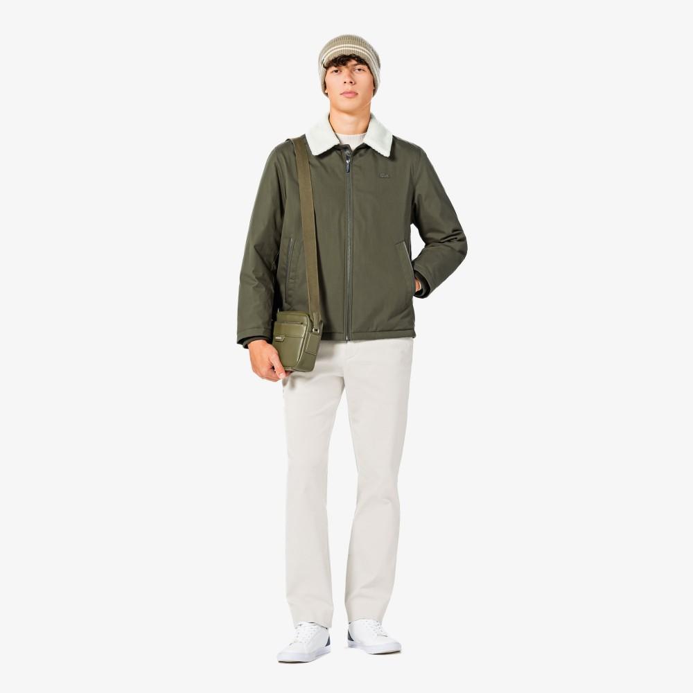 [lacoste] Men's Sherpa Collar Down Jacket BH772E-55NZBC