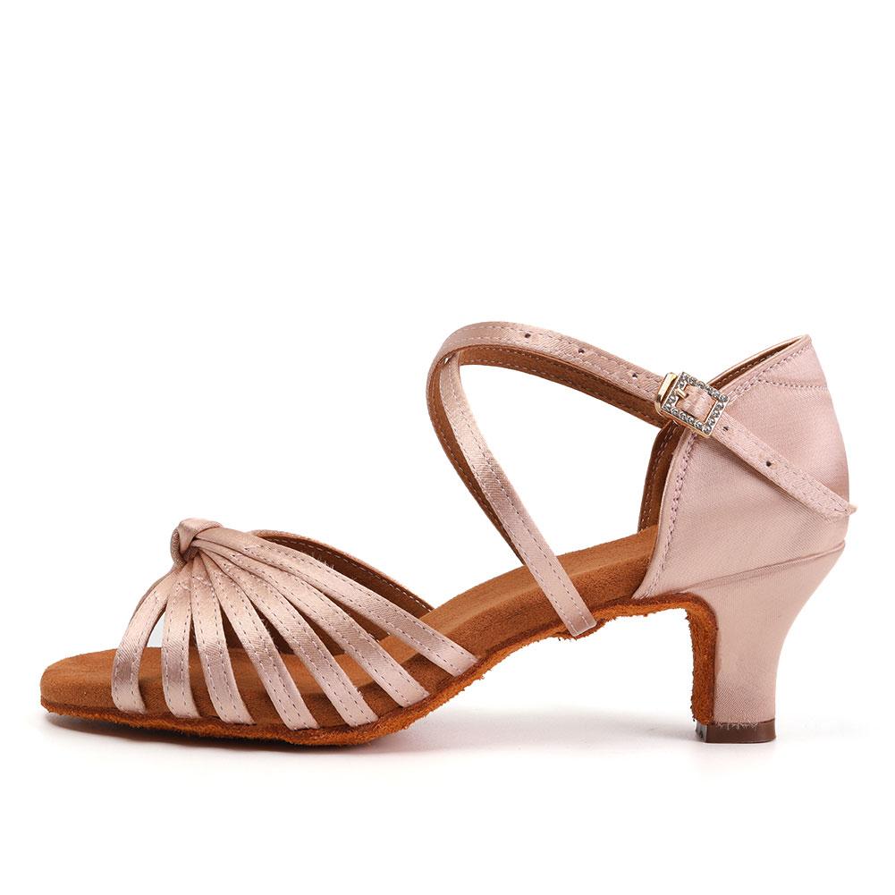 Профессиональные женские туфли для латинских танцев, обувь для бальных танцев сальсы, домашний средний каблук 5 см