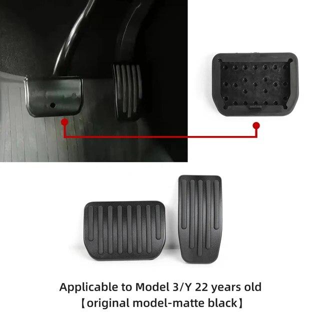 Педаль из алюминиевого сплава для Tesla Model 3 Model Y, педаль акселератора, тормоза, подставка для педали, коврики, чехол ModelXS 2023, аксессуары