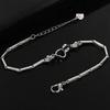 925 Silver Double Heart Charms Bracelet for Women New Arrival Geometric Zircon Adjustable Bracelet Exquisite Jewelry