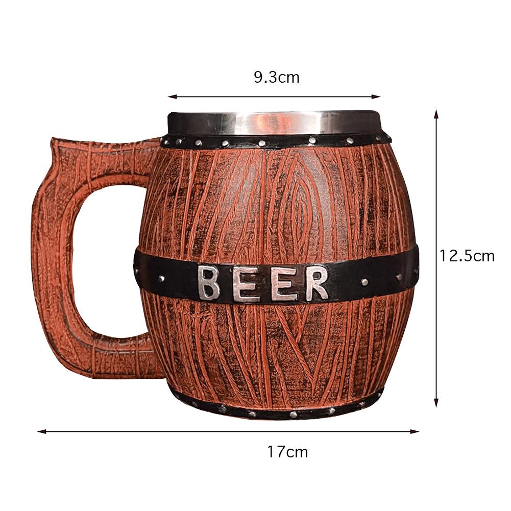 Wooden Barrel Beer Cup Large Capacity Tankard Bar Large Capacity Cocktail Mugs