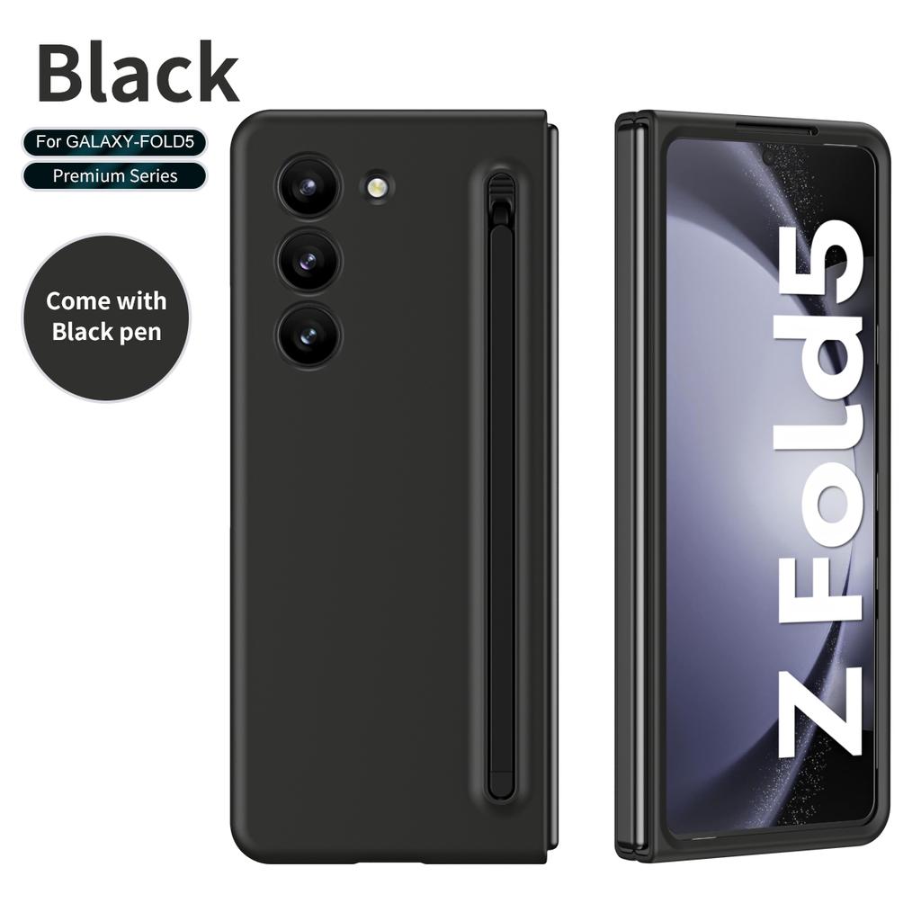 For Samsung Galaxy Z Fold 6 5 Case Hinge Fold 4 3 with S Pen Holder Magnetic Plating Armor Shockproof 360 Full Protector Cover