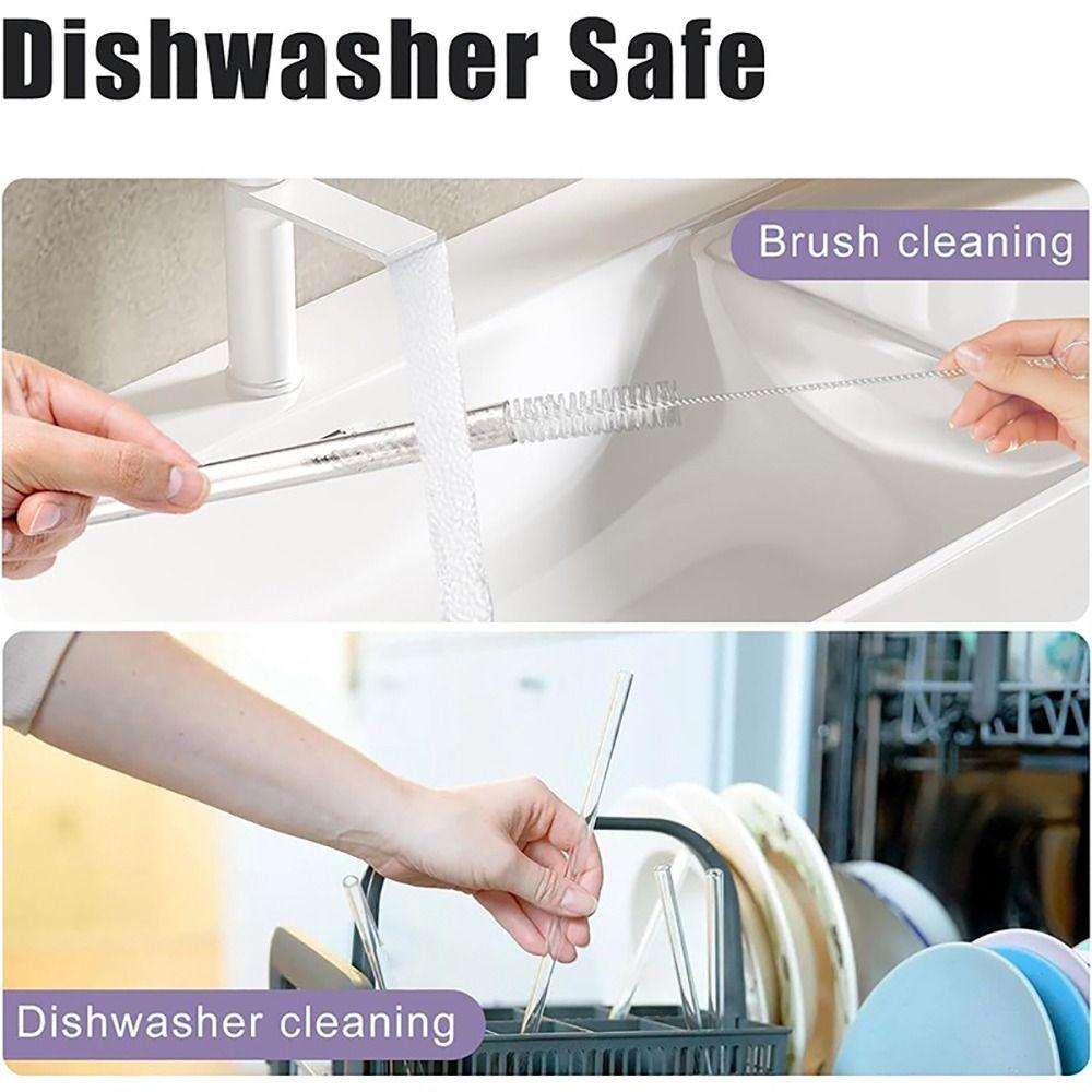 1 комплект с пластиковыми трубочками для питья с кисточкой, сменная трубочка для питья, прочная трубочка для чашки