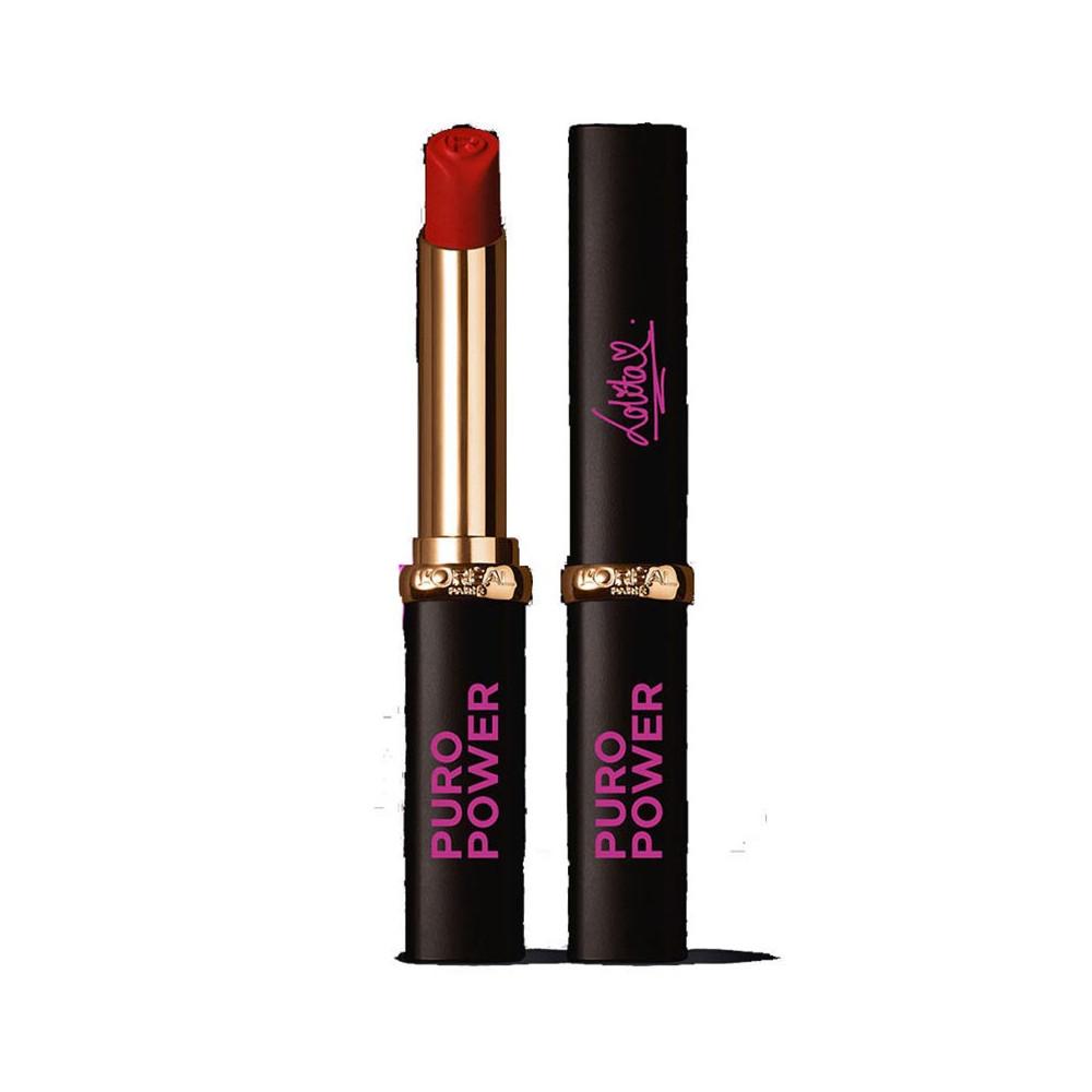 L'Oréal Paris Puro Power Color Riche Lipstick by Lola Lolita - 346 Rouge Determination -