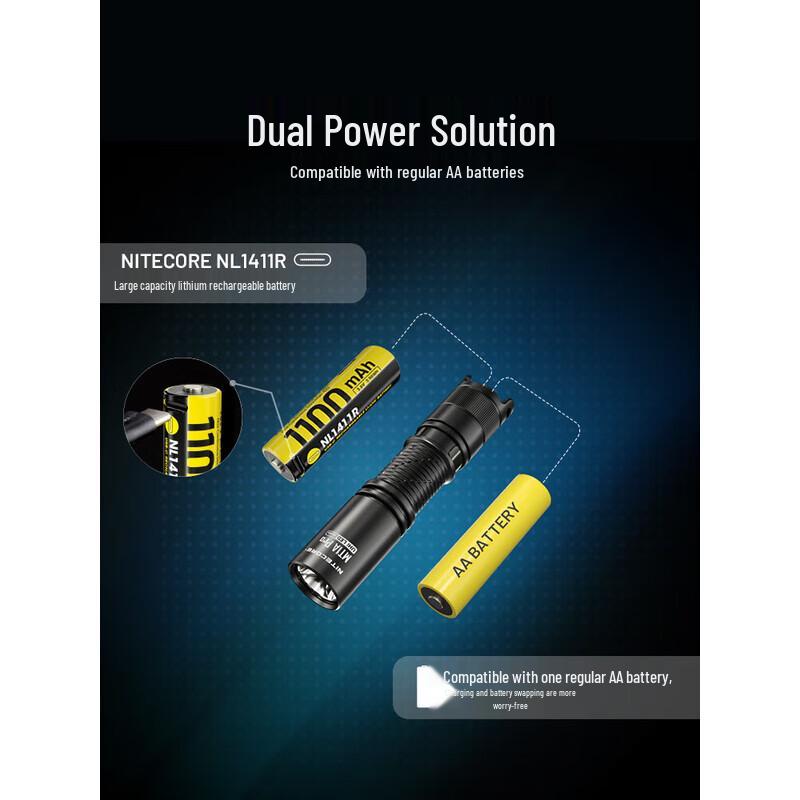 NITECORE MT1A Pro Compact 800 Lumen AA Flashlight