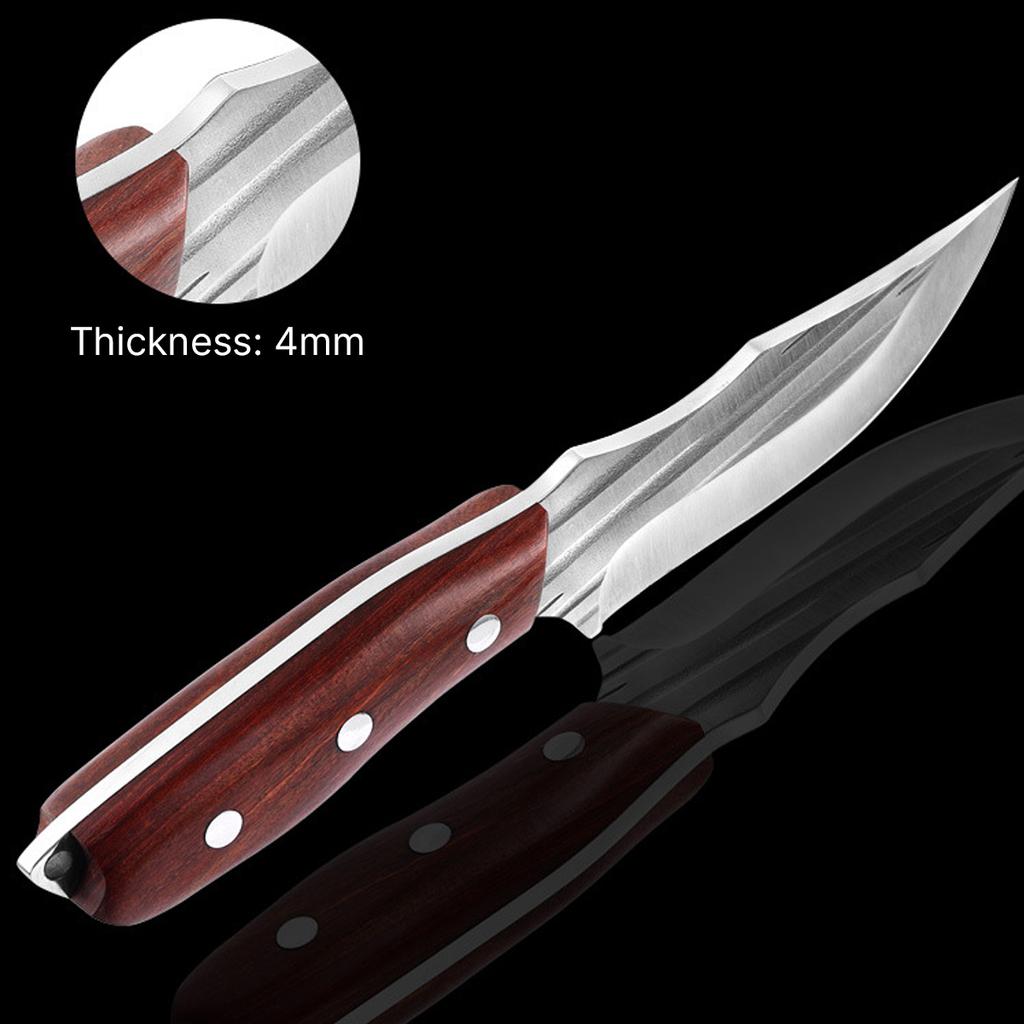 Кованый обвалочный нож из нержавеющей стали, бытовой многоцелевой нож для нарезки, нож для убоя рыбы