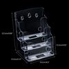 Acrylic Brochures Holder Clear Literature Organizers Stand, Brochures Pamphlets Display Stand for Wall Mount Countertop