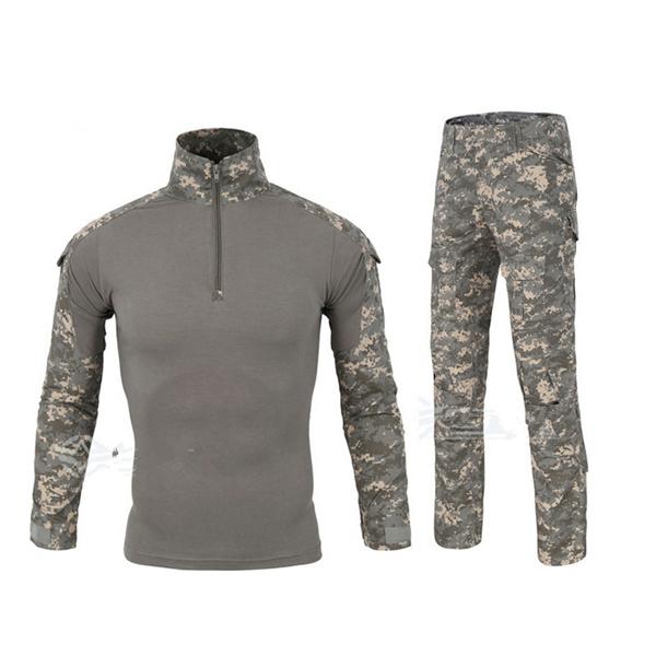 Весенне-осенняя уличная военная тренировочная форма с лягушкой Fire Phoenix ACU, тактический костюм с длинными рукавами и лягушкой, мужская камуфляжная униформа