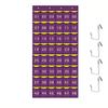 Non-Woven Fabric Numbered Pockets Wall Mount Better Load-Bearing Cell Phone Hanging Organizer with Hooks