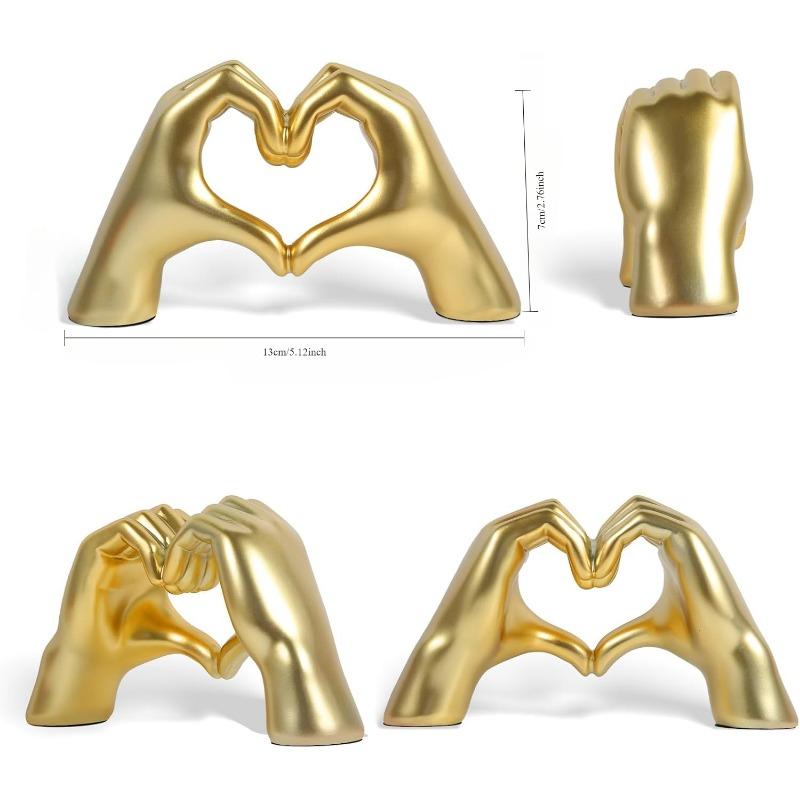 Скульптура «Сердце в руке», украсьте свою комнату с помощью декора Taylor Gold Heart, придайте индивидуальность своему дому с помощью современности и элегантности, свадебный подарок на День святого Валентина