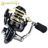 SOUGAYILANG Series Fishing Reel Max Drag 10kg 5.2:1 Gear Ratio Metal Spool Spinning Reel Saltwater Wheel CNC Rocker Fishing Reels