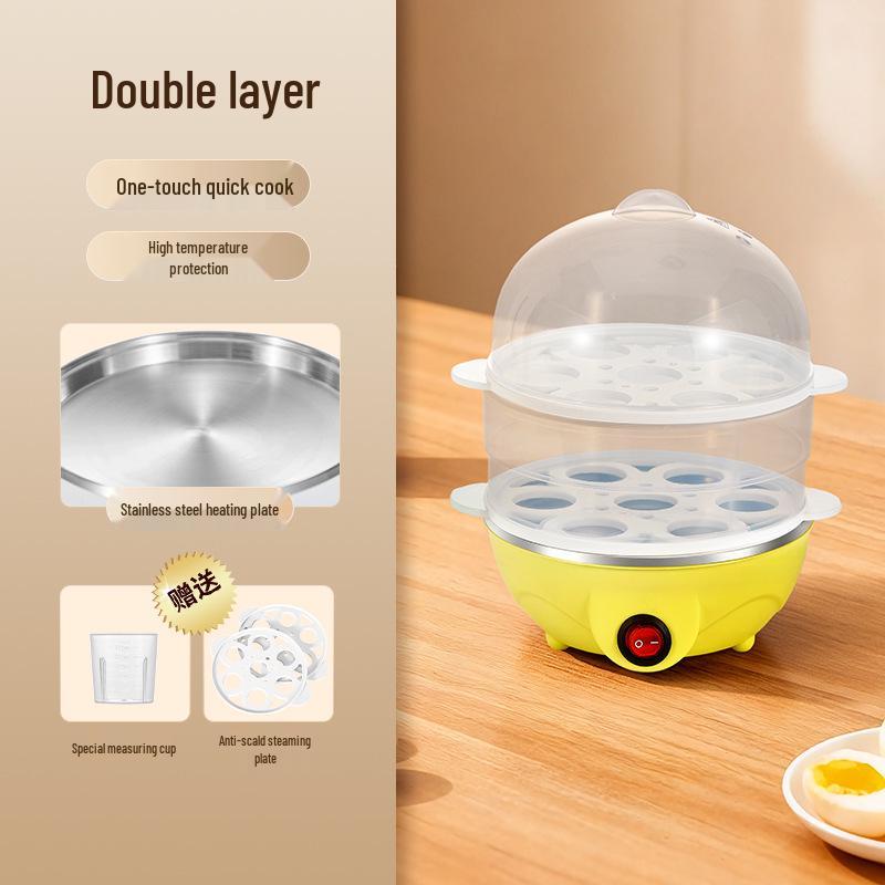 Automatic Egg Cooker: Multifunctional Steamer with Auto Power-Off for Perfect Breakfast Eggs
