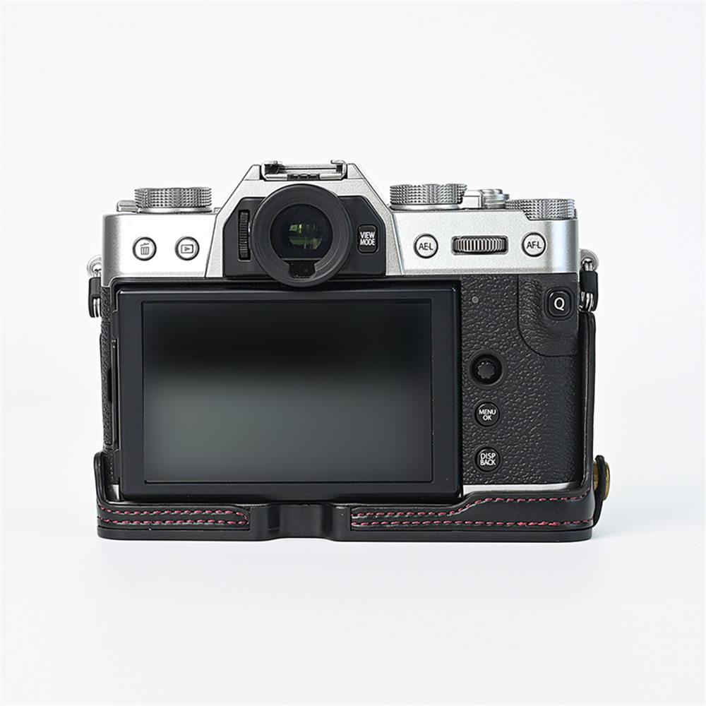 Oil Print PU Leather Camera Half Case for Fujifilm XT30II XT30 XT20 XT10 Fuji X-T30 X-T30II X-T20 X-T10 Battery Open With Strap