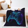 Game Console Model 3D Digital Printing Thickened Lamb Wool Crystal Fleece Blanket One Piece
