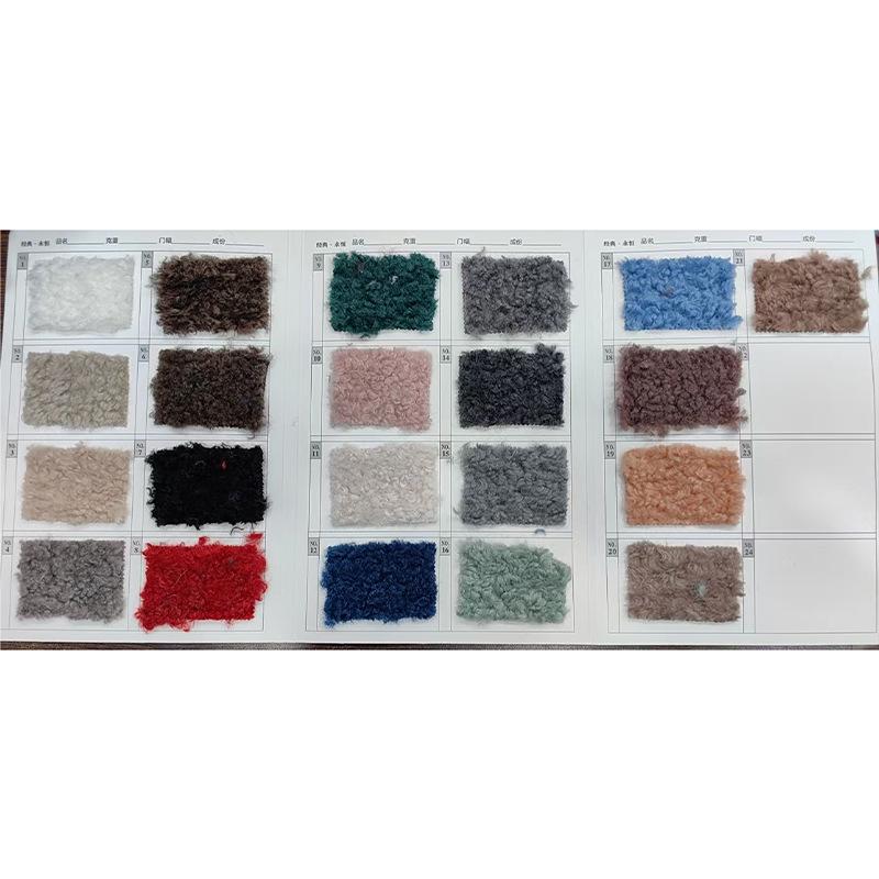 Thickened Flannel Fabric for Clothing, Toys, Home Textiles, Sofas, Shoes, and Hats - Karakul Polyester.