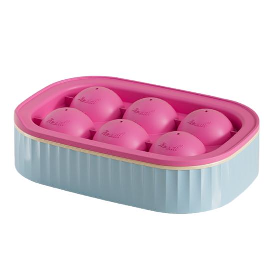 Ice Hockey Mold Reusable Spherical Ice Block Maker Easy Release Ice Tray for Whiskey Cocktails Chocolate Candy Jelly