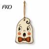 Vintage Cartoon Halloween Set Wooden Hanging Decor, Ghost Black Cat Pumpkin Owl Ornament, Rustic Mummy And Ornaments Wall Decor Gift Tags for