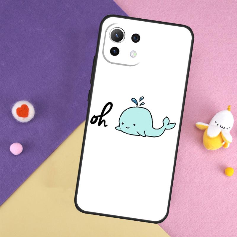 Чехол Мультяшный Кит Для Xiaomi 15 13 14 Ultra 14T 11T 12T 13T Pro POCO X7 Pro X3 X5 X6 F5 F6 M6 Pro