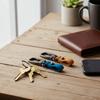 Metal Keychain Leather Keychain Concise Design Key Ring Simplicity Keychain Accessories Male Gift