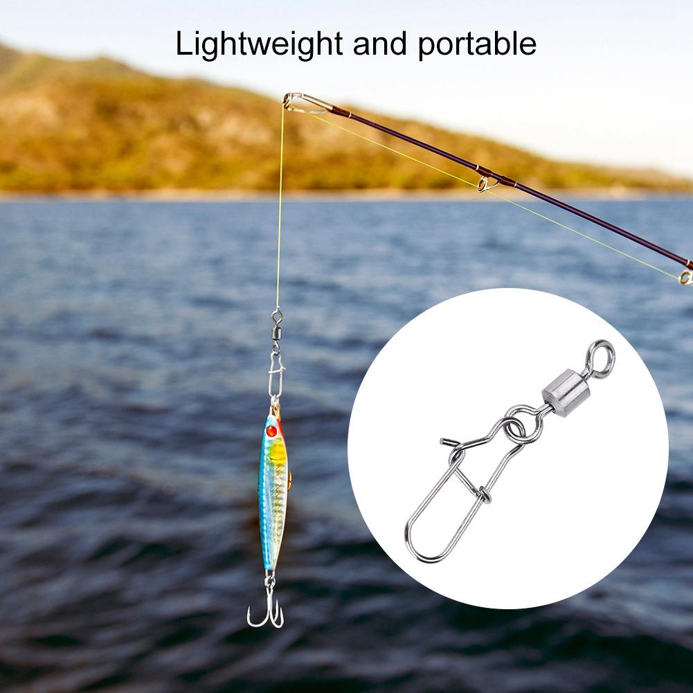 50 шт. 2 # 4 # 5 # 6 # 8 # соединительный штифт для рыбалки, подшипник, вращающийся вертлюг, нержавеющая сталь