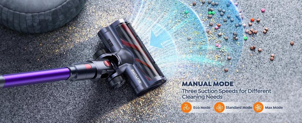 Buture VC70 Vacuum Cordless Handheld 38KPA High Suction Power 450W Motor Smart Home Cleaning LED Touch Screen Vacuum Cleaner