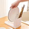 Large Capacity Utensils Drainer Racks Plastic Cutlery Holder Tableware Storage Rack  for Home