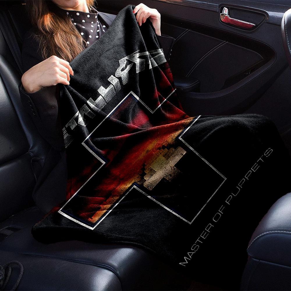 1 шт. Плед Metallica Master of Puppets из мягкого фланеля для любого сезона, для дома, офиса, улицы. Прочный комфортный мягкий теплый плед для дома
