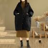 Autumn Spring Winter Cotton Padded Oversized Outerwears Women Casual Loose Jacket Coat