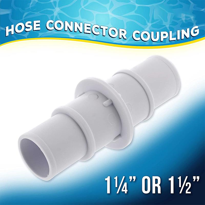 1-1/4" Or 1-1/2" Hose Connector Coupling Adapter For Swimming Pool Vacuums Hoses Filter Pump Hoses Connecting Pool Accessories