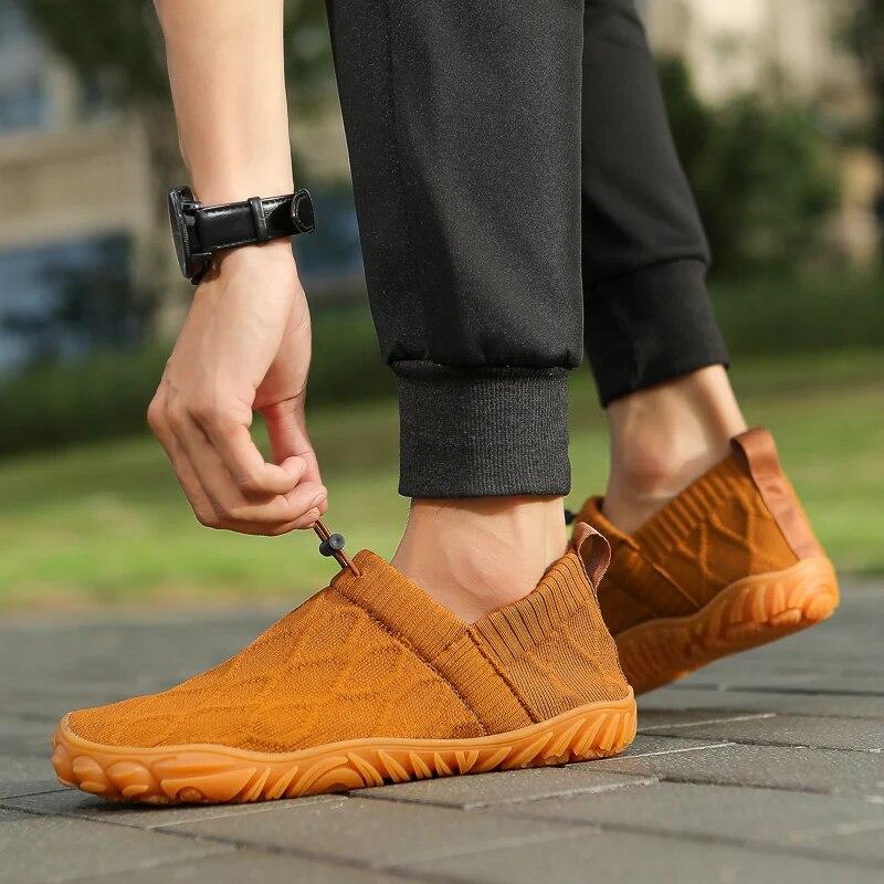 Минималистичная обувь для босиком Мужская легкая дышащая подошва с нулевым перепадом Широкий носок Кроссовки для бега Мужская обувь для ходьбы