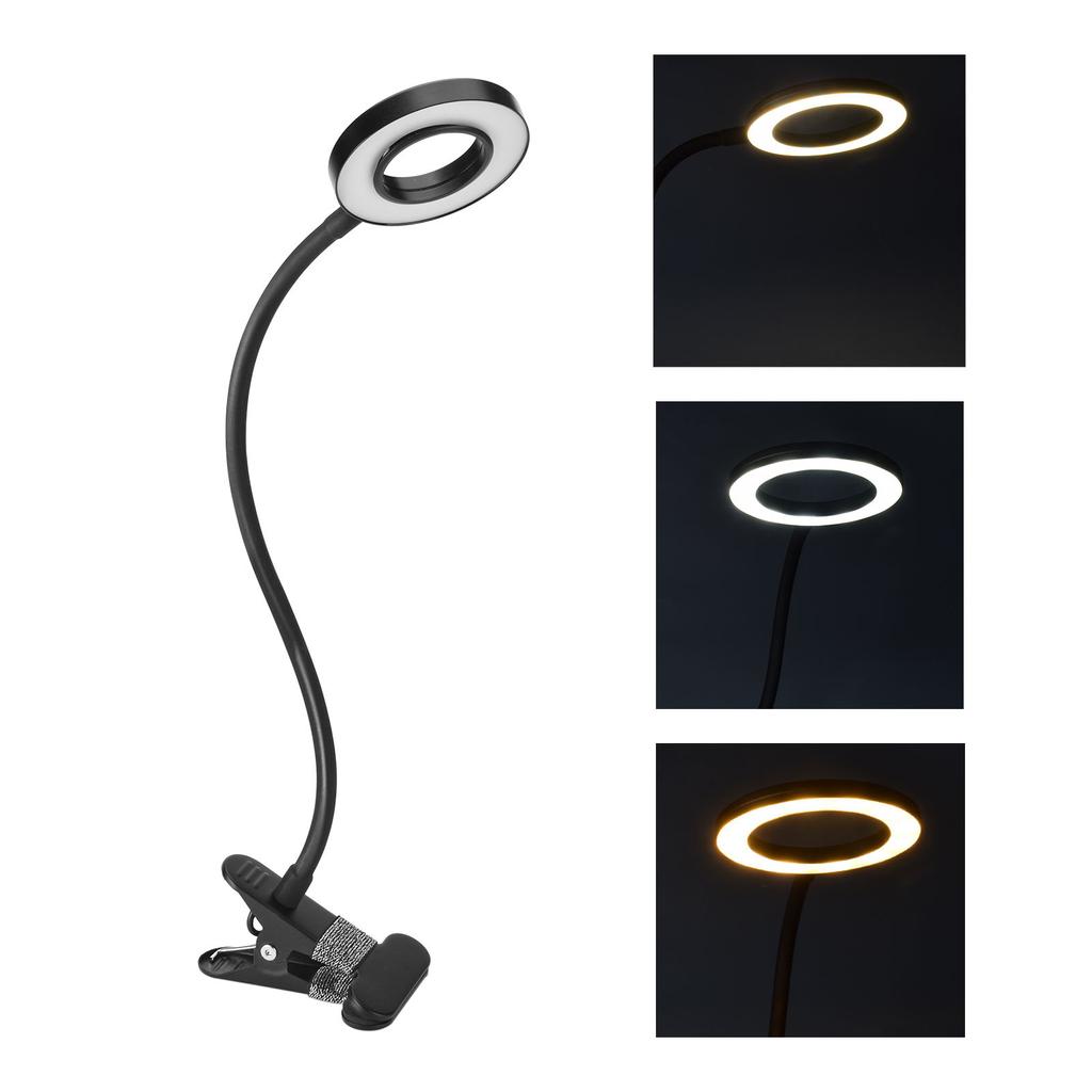 Clip-on Desk Lamp for Tattoo Nail Art Reading Beauty Makeup Table Lamp Reading Lamp Eye Protection