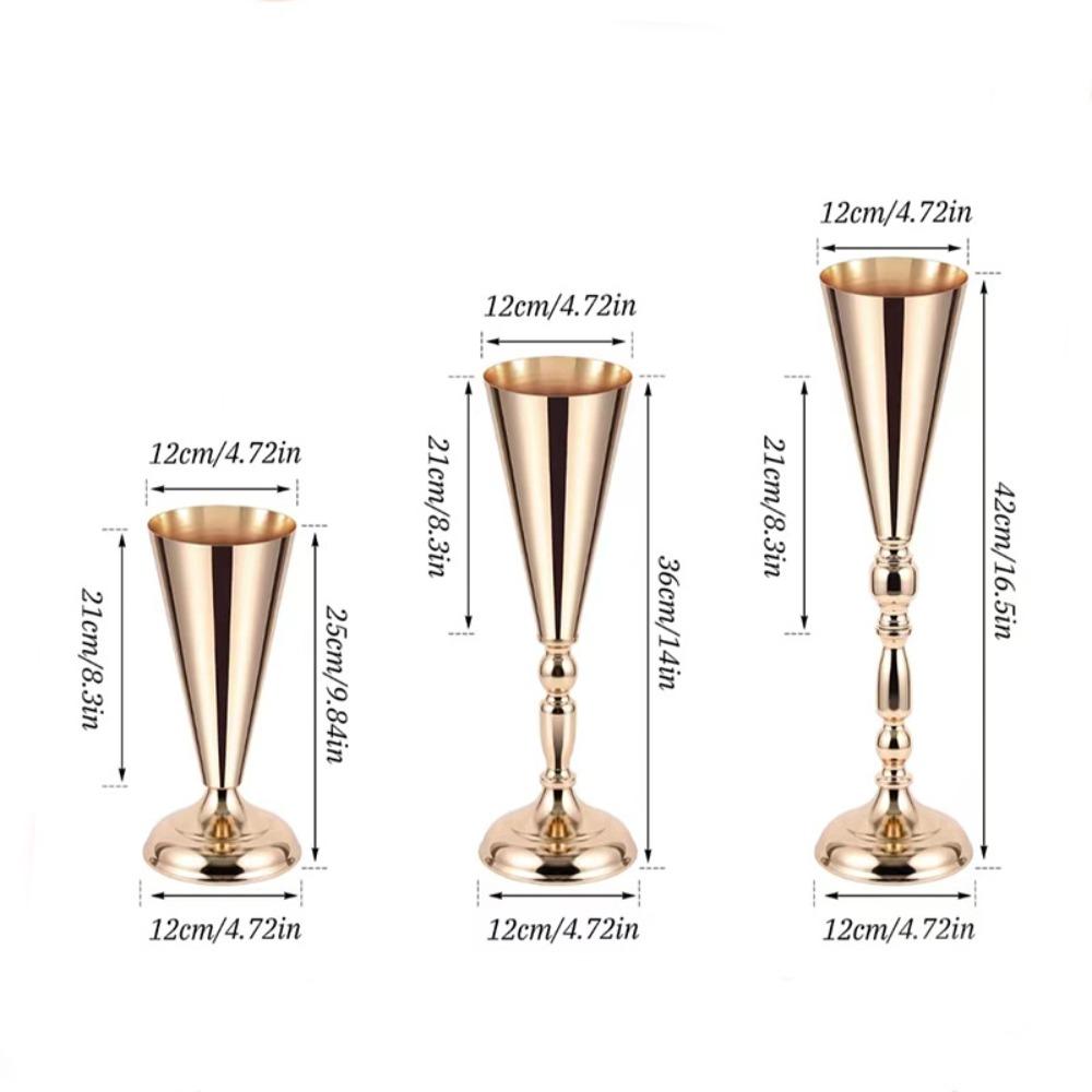 Романтические свадебные цветочные вазы Европейский стиль Центральные вазы Металлические вазы Домашний свадебный декор