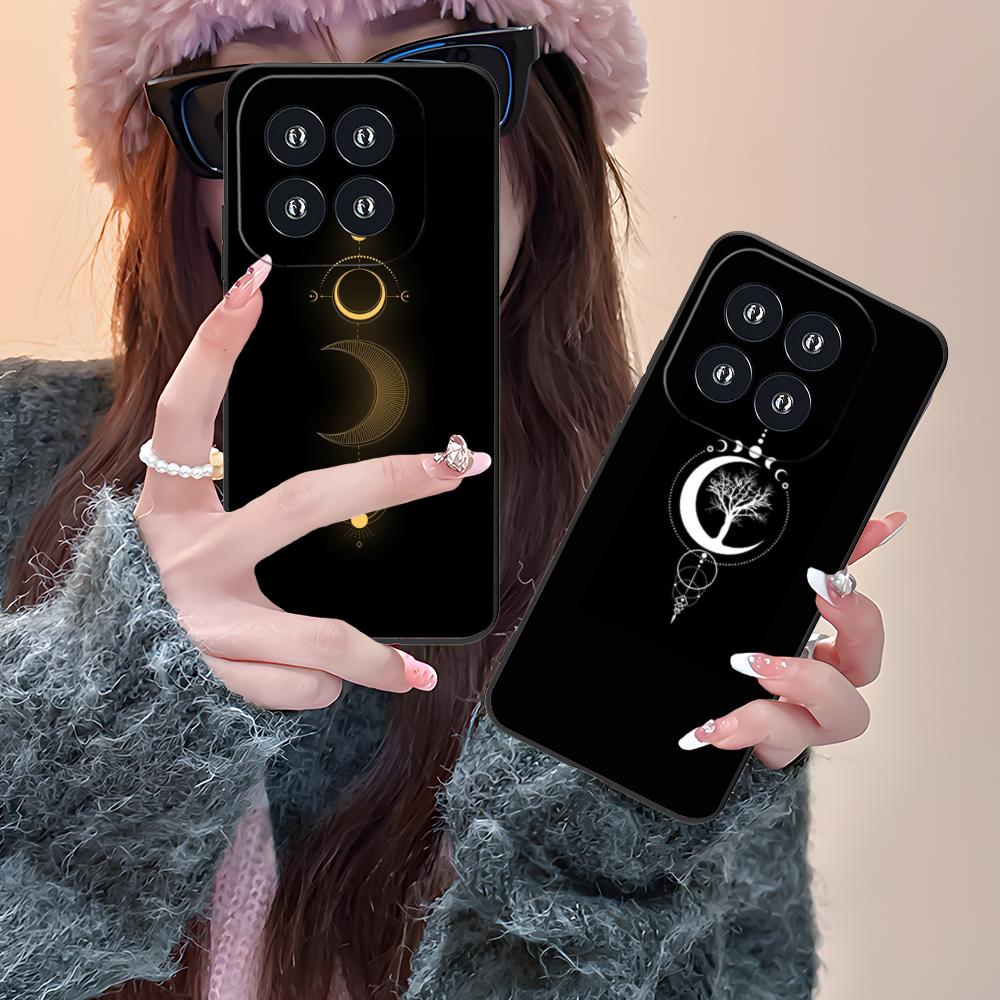 Чехол для мобильного телефона Солнце Луна для Xiaomi 15 14 13 12 Mi 11 T Ultra Lite Pro S X 5G Цветной печатный чехол Красивый роскошный чехол