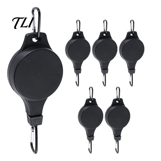 Retractable Plant Pulley Hanger Hanger, Adjustable Ceiling Hook, Heavy Duty Hook for Indoor Hanging Garden Baskets, Bird Feeders Wind Chimes