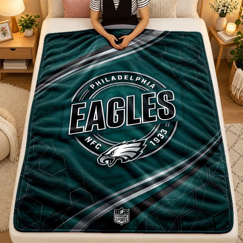 Flannel BlanketPhiladelphia Eagles Warm Soft Throw Blanket for Indoor Sofa Bed Living Room Use