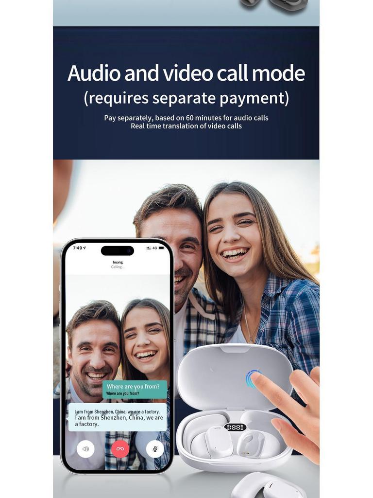Bluetooth-наушники B66 с двусторонним переводом в реальном времени