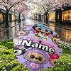 Custom Name Personalized Labubu Print Umbrella, Auto Open Close, 8‑Rib Sturdy Frame, Commute Camping Hiking Use, Birthday Gift