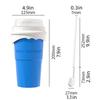 Portable Ice Crushing Cup for Juices and Frozen Drinks, Big and Small Blending Anywhere