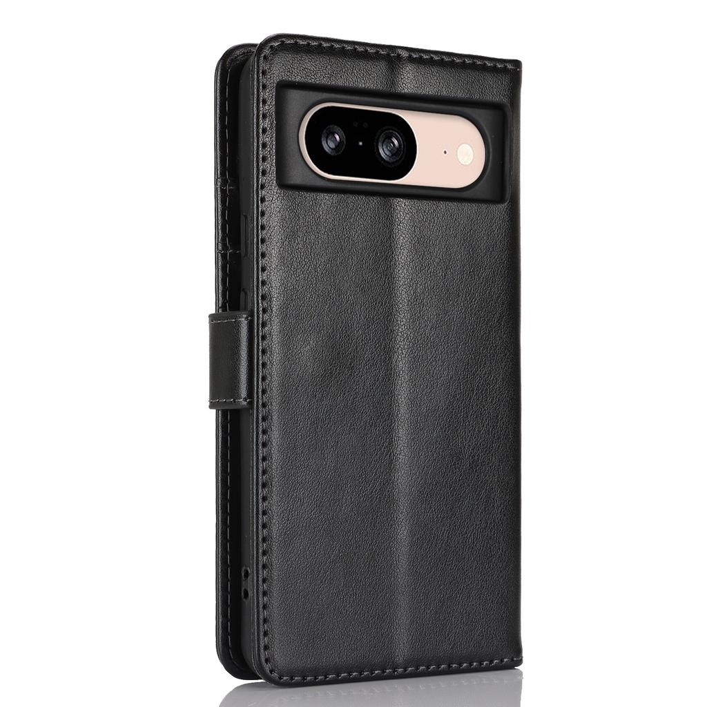 For Google Pixel 8 Case Textured Leather Wallet Phone Cover with Strap