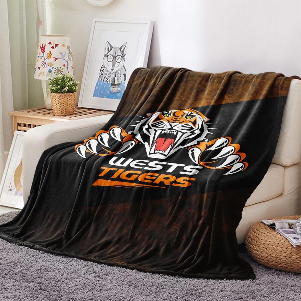 Castleford Tigers Flannel Blanket, High quality Comfortable for All Seasons, Home Decor, Warmth and Comfort