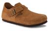 Birkenstock Женская London Suede Leather 'Mink' 1023650