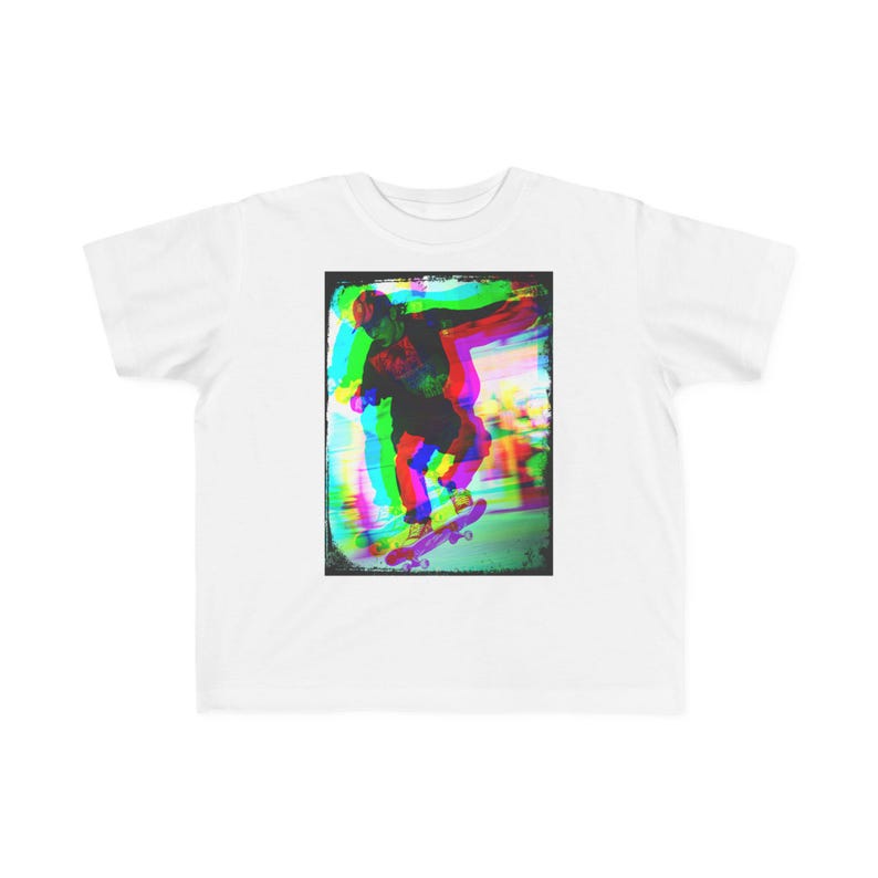 Toddler's Fine Jersey Tee skater skateboard asian boy boi glitch