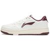 New LiNing Tianji Soft Slip Resistant Cushioning Abrasion Resistant Lightweight Low Top Skateboard Shoes Men's White Purple AGCU317-4