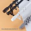 Roman Rod Thickened Aluminum Curtain Rod - Double/Single with Side Mount Track