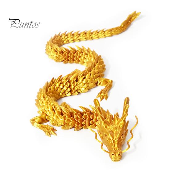 Китайская статуя дракона, напечатанная на 3D-принтере, фигурка дракона с подвижными суставами, шарнирная скульптура дракона, украшение стола для домашнего офиса