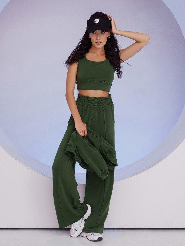 Костюм тройка с широкими брюками ISSA Plus