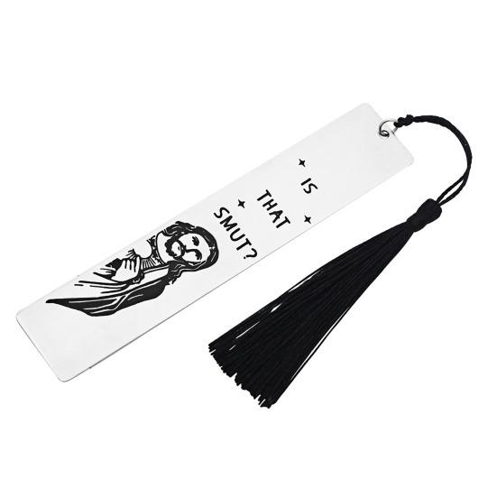 Забавная закладка с кисточкой, гладкая, нержавеющая, устойчивая к коррозии, маркер для страниц для скрапбукинга, украшение для закладки